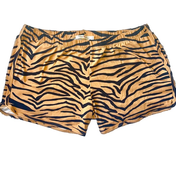 Tiger Print Booty Track Shorts - Picture 4 of 6